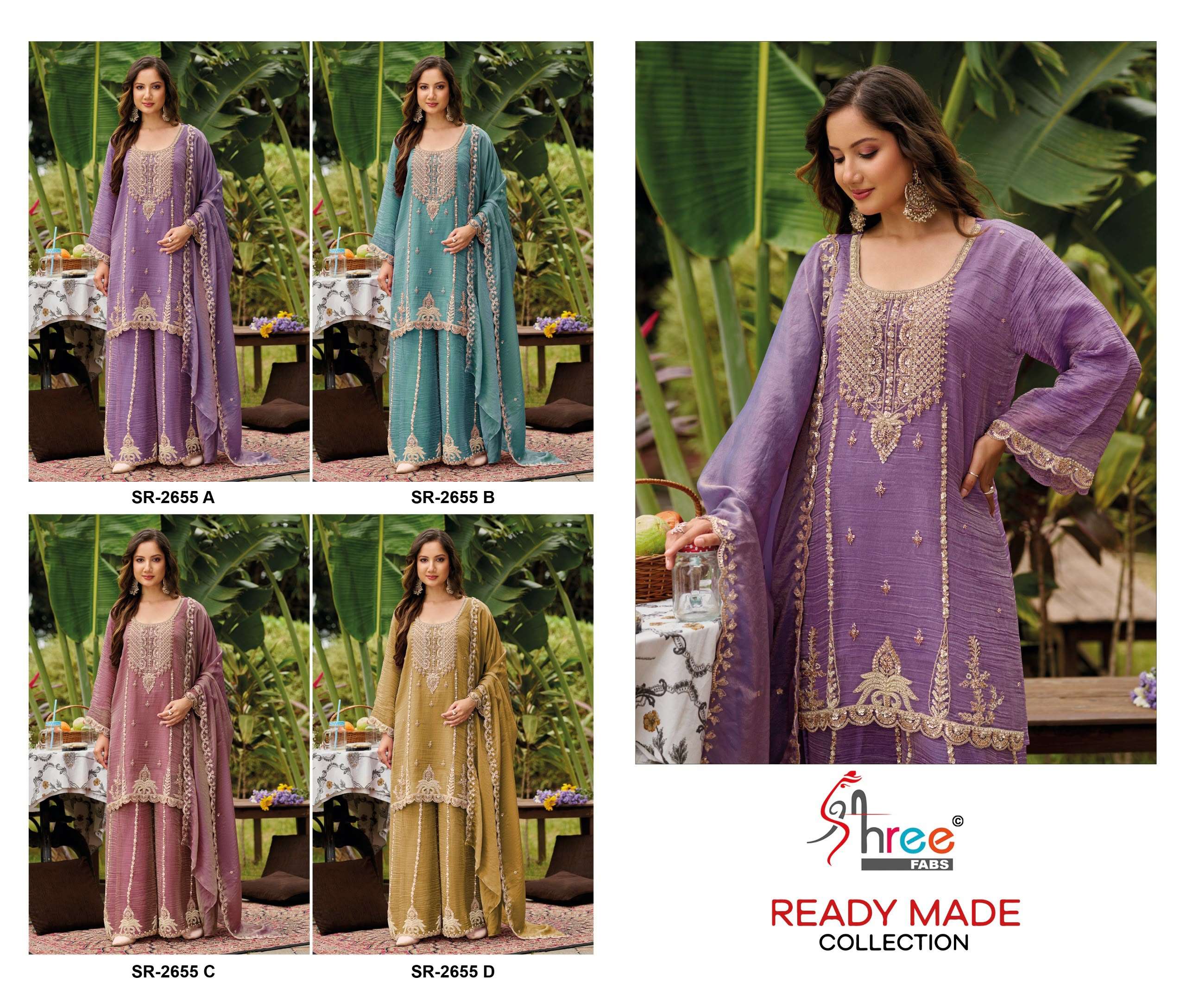 SHREE FABS 2655 SALSA WITH BEATS WORK PALAZZO SUIT 3 PIECE FUNCTION TYPE RETAILER 